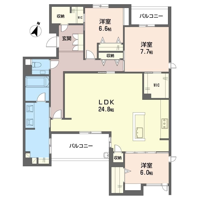 ミュリエル箕面 301号室 間取図